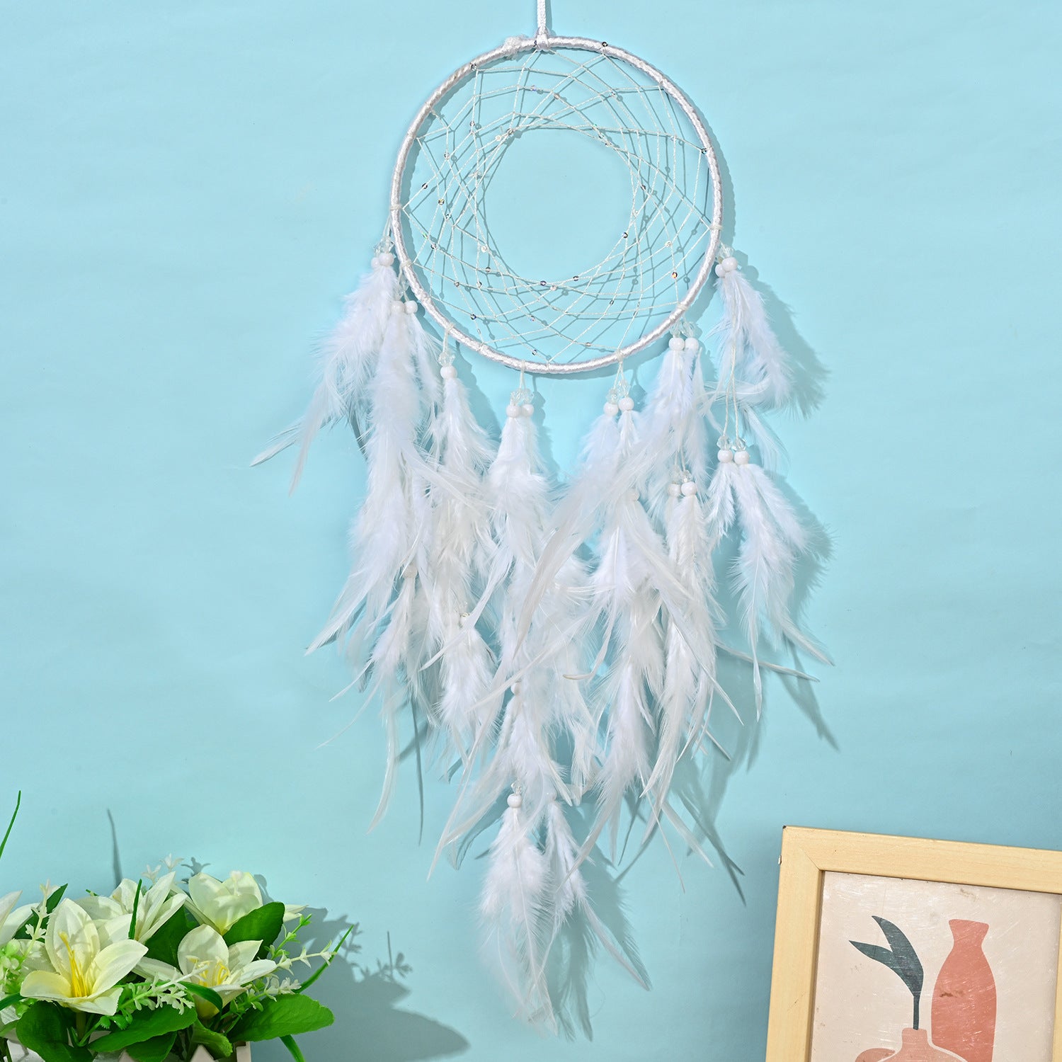 Wholesale Handmade Ornaments Feather Dream Catcher